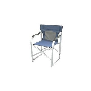 CHAISE DE PONT PLIANTE BLEUE  en ALUM.