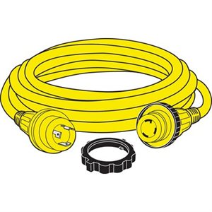 Câble électrique 30A jaune 50’