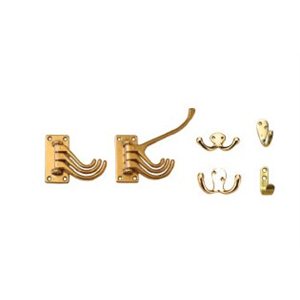 Porte-manteau divers en laiton