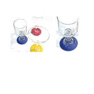 Sous verre antidérapant pour verres à pied
